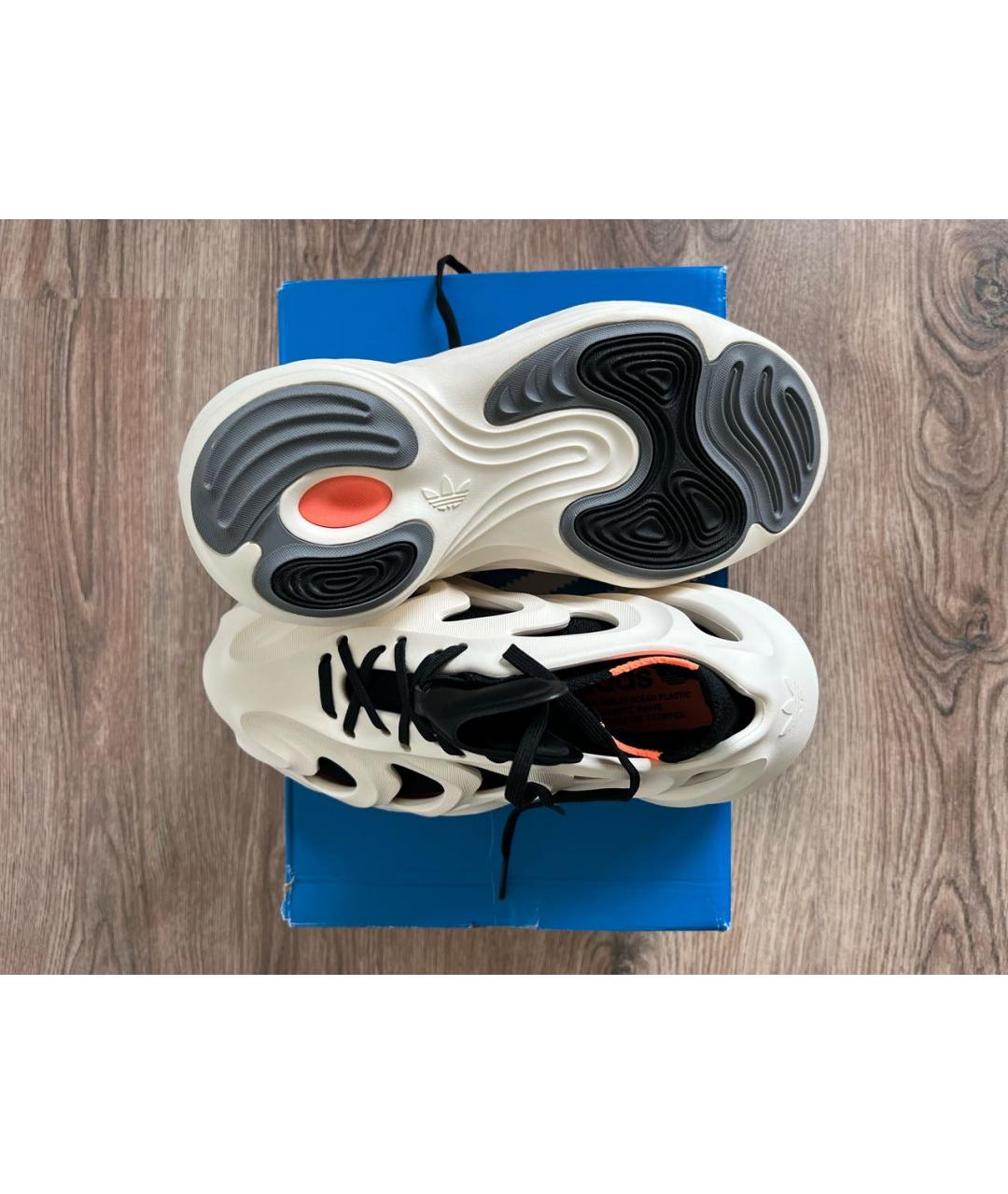 ADIDAS Бежевые резиновые кроссовки, фото 5