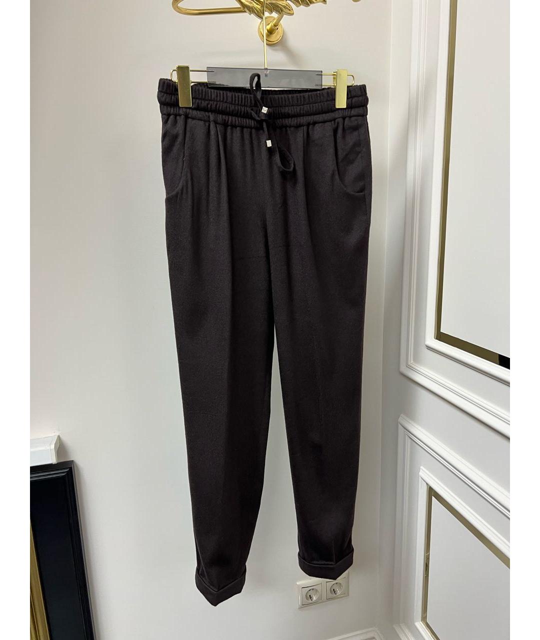 KITON Коричневый кашемировый костюм с брюками, фото 4