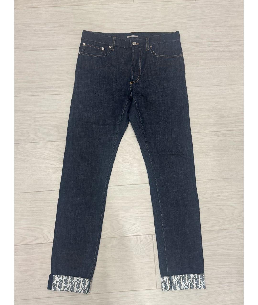 CHRISTIAN DIOR Темно-синий деним костюм с брюками, фото 5