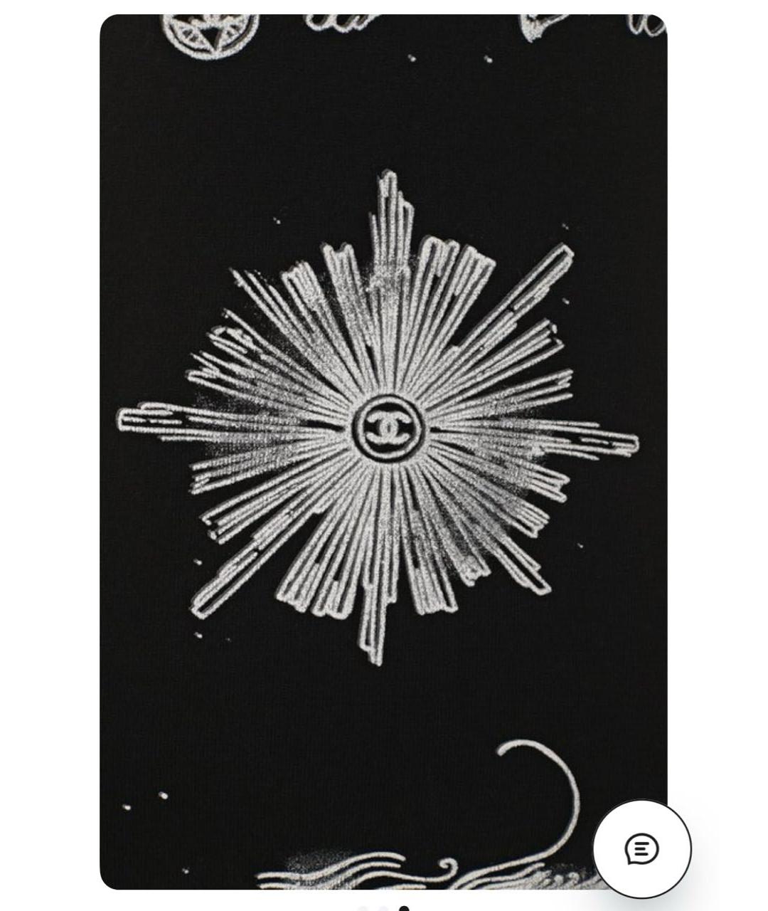 CHANEL Черная хлопковая майка, фото 3