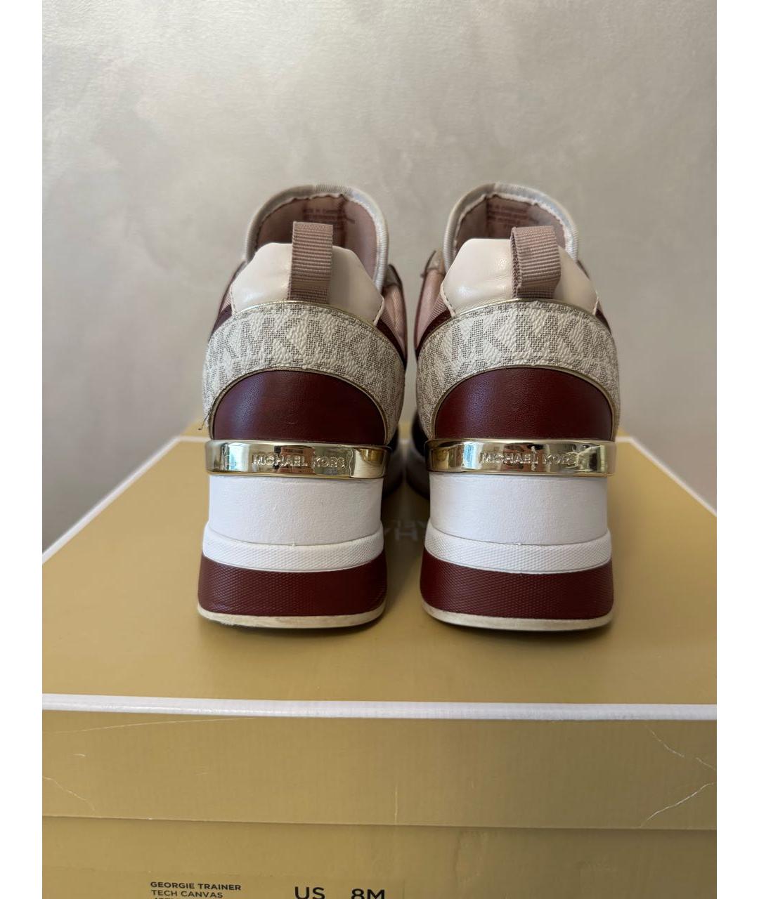 MICHAEL KORS Белые кроссовки, фото 4