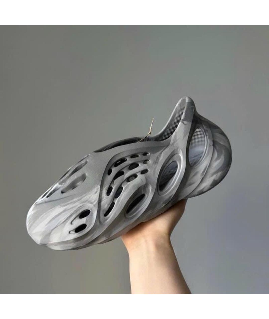 ADIDAS Серые резиновые низкие кроссовки / кеды, фото 2