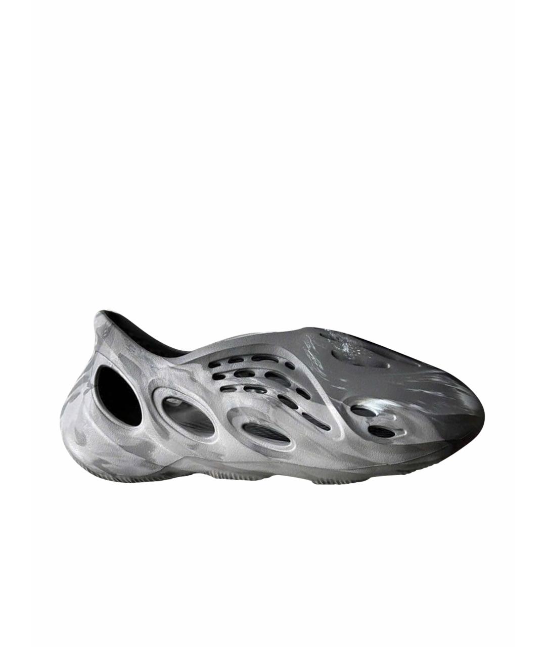 ADIDAS Серые резиновые низкие кроссовки / кеды, фото 1