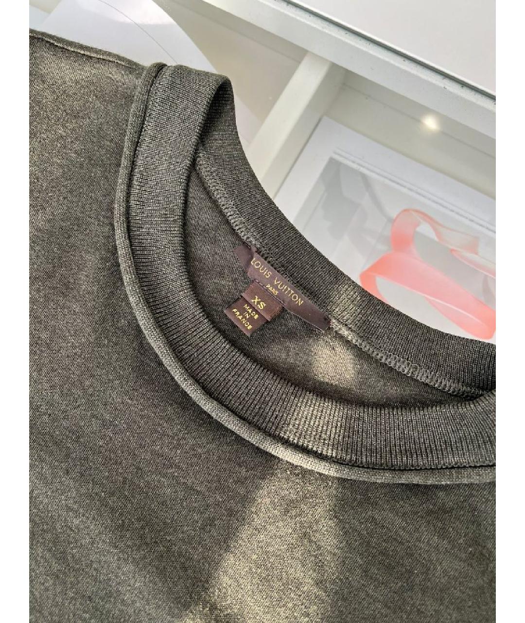 LOUIS VUITTON Хаки хлопковое повседневное платье, фото 6