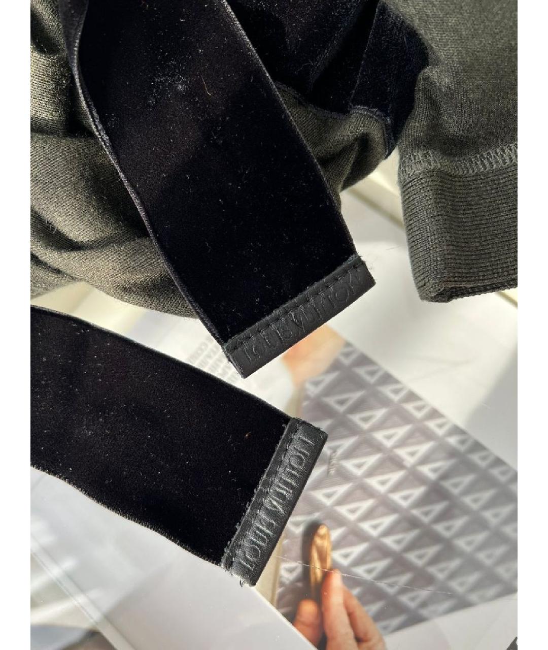 LOUIS VUITTON Хаки хлопковое повседневное платье, фото 8