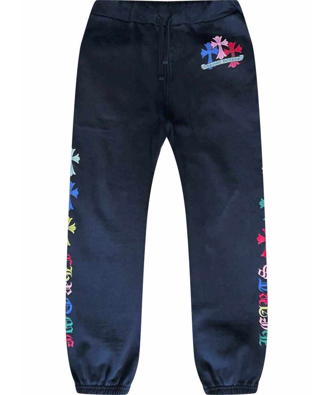 CHROME HEARTS Черные хлопковые повседневные брюки, фото 1