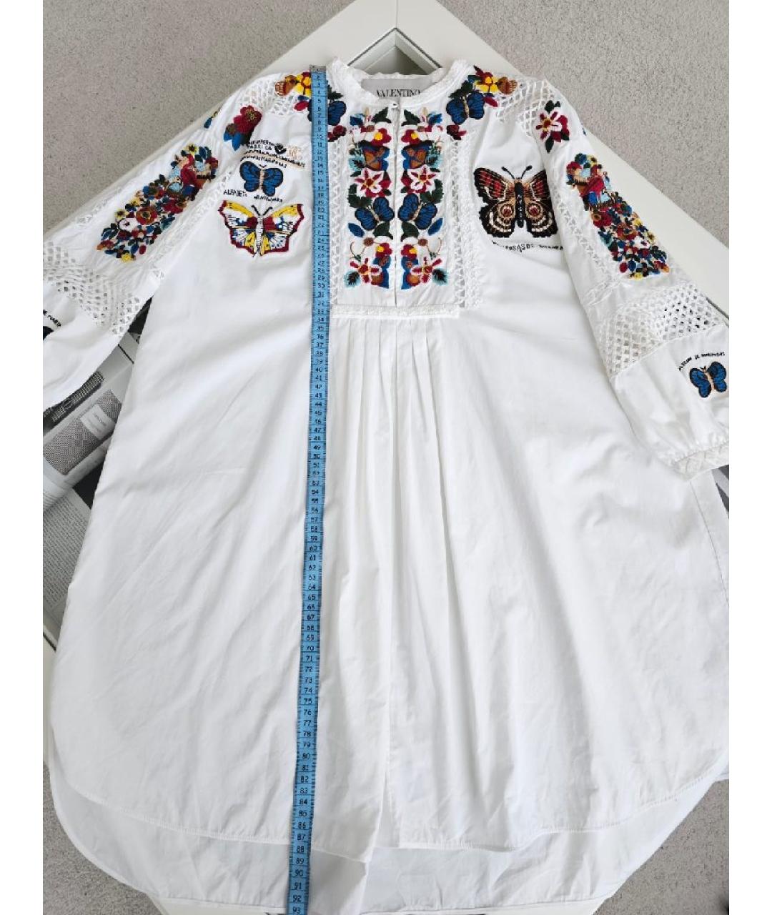 VALENTINO Белая хлопковая рубашка, фото 5