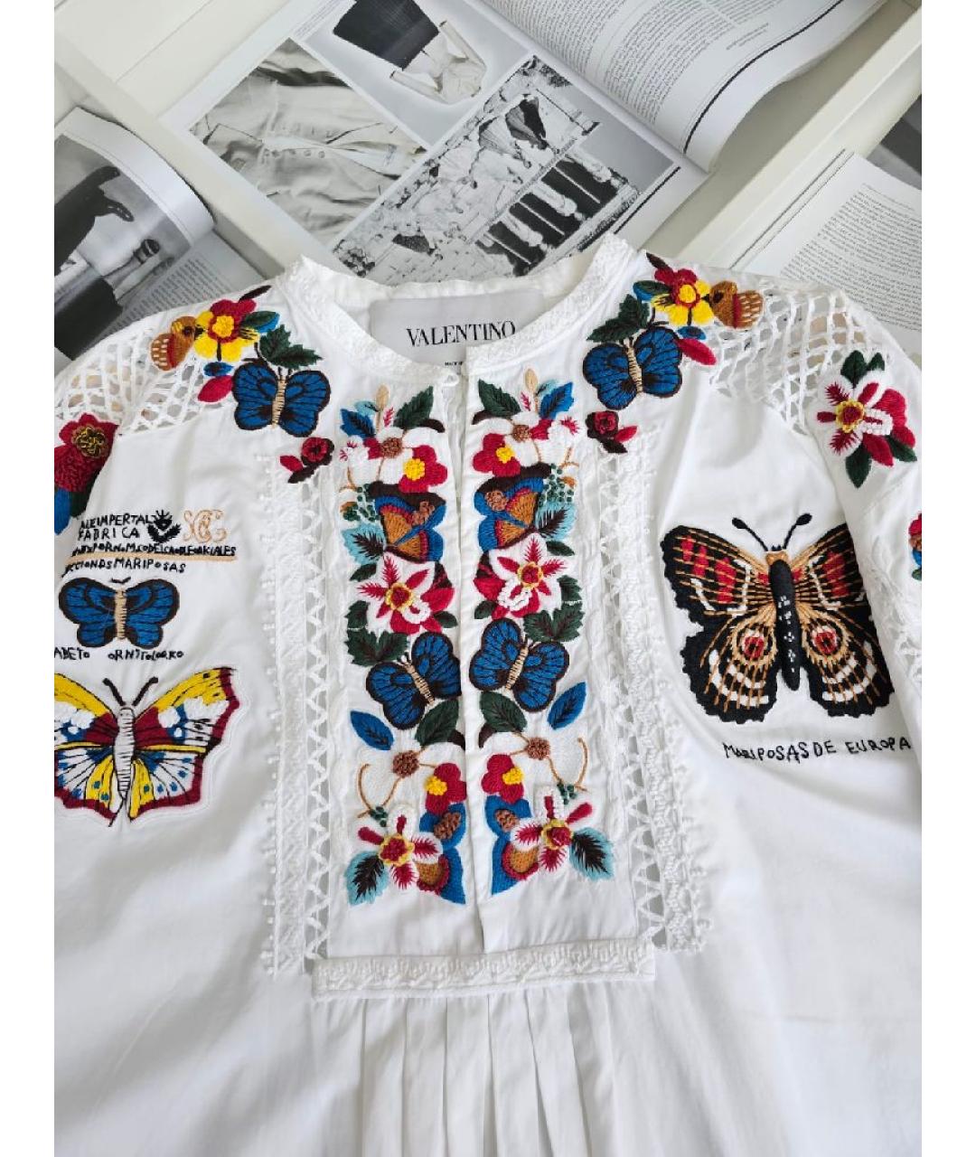 VALENTINO Белая хлопковая рубашка, фото 3