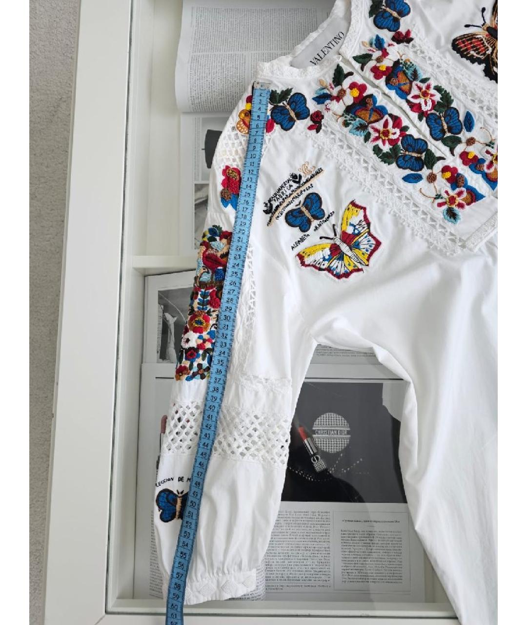VALENTINO Белая хлопковая рубашка, фото 6