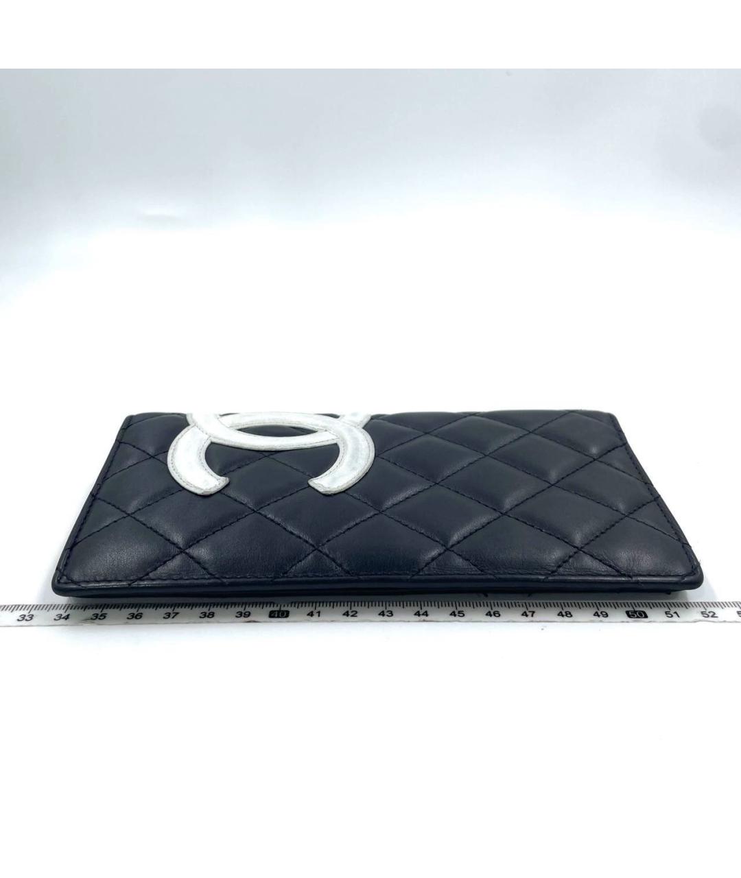 CHANEL Черный кожаный кошелек, фото 2