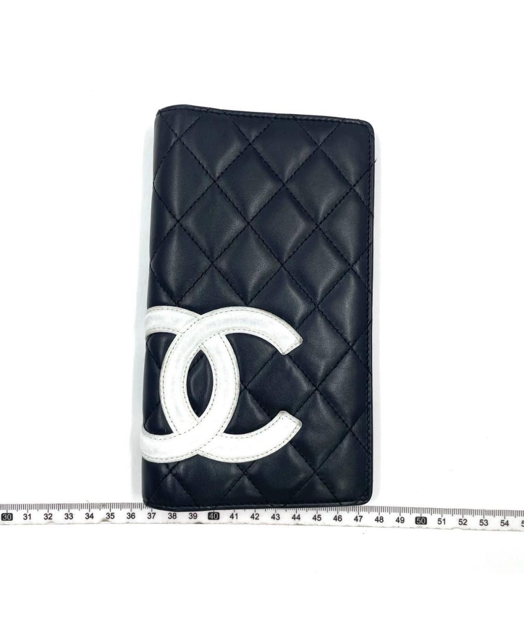 CHANEL Черный кожаный кошелек, фото 9