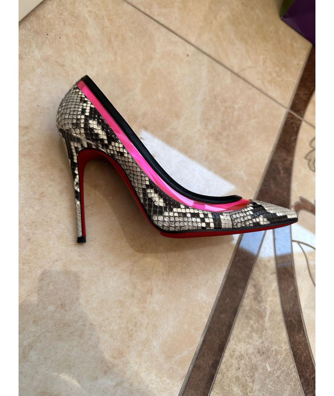 CHRISTIAN LOUBOUTIN Мульти туфли из экзотической кожи, фото 3