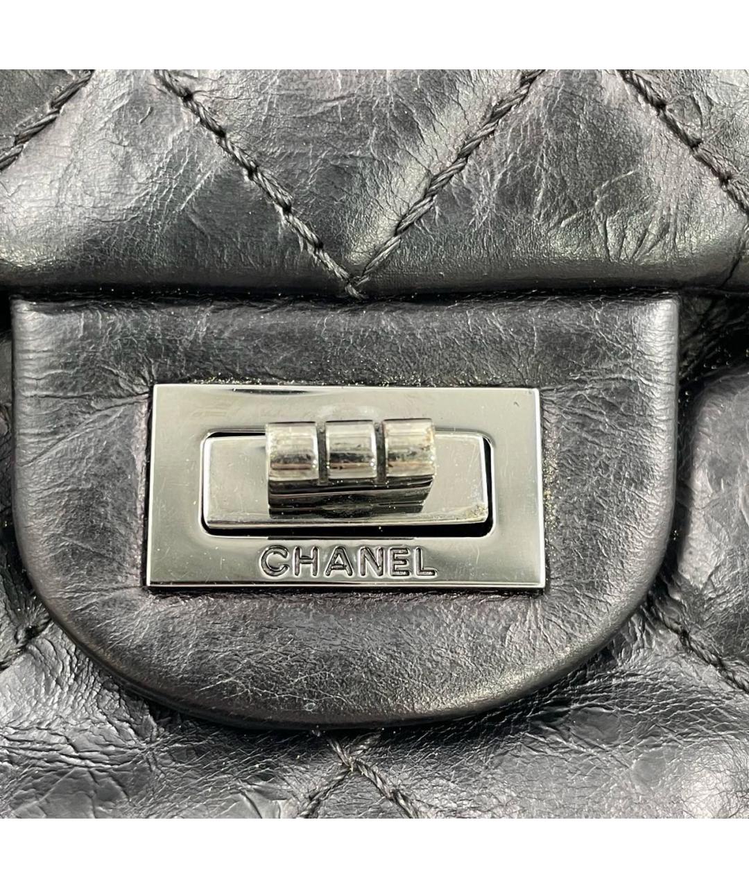CHANEL Черная кожаная сумка через плечо, фото 8
