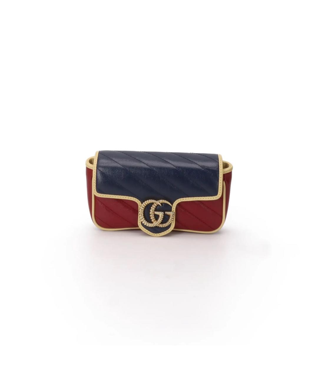 GUCCI Красная кожаная косметичка, фото 5