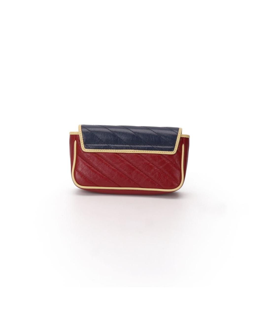 GUCCI Красная кожаная косметичка, фото 4