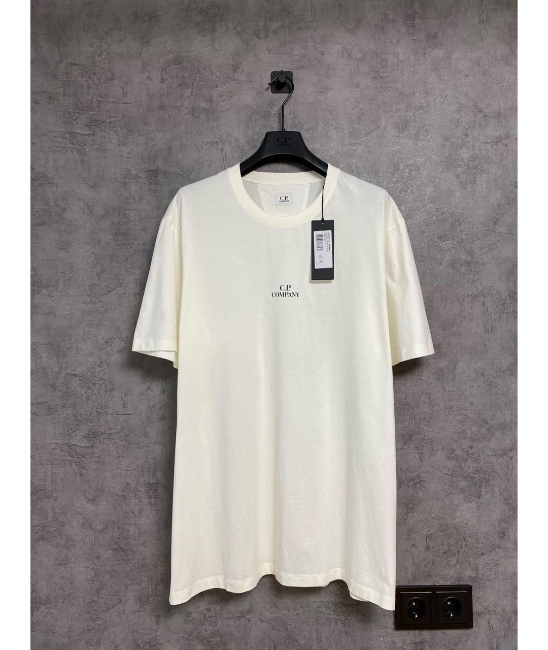 CP COMPANY Белая хлопковая футболка, фото 7
