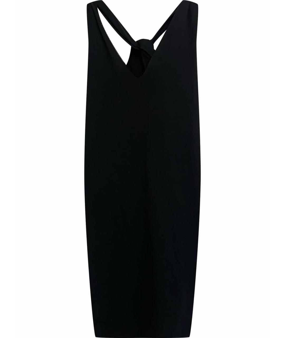 MOSCHINO Черное хлопковое коктейльное платье, фото 1
