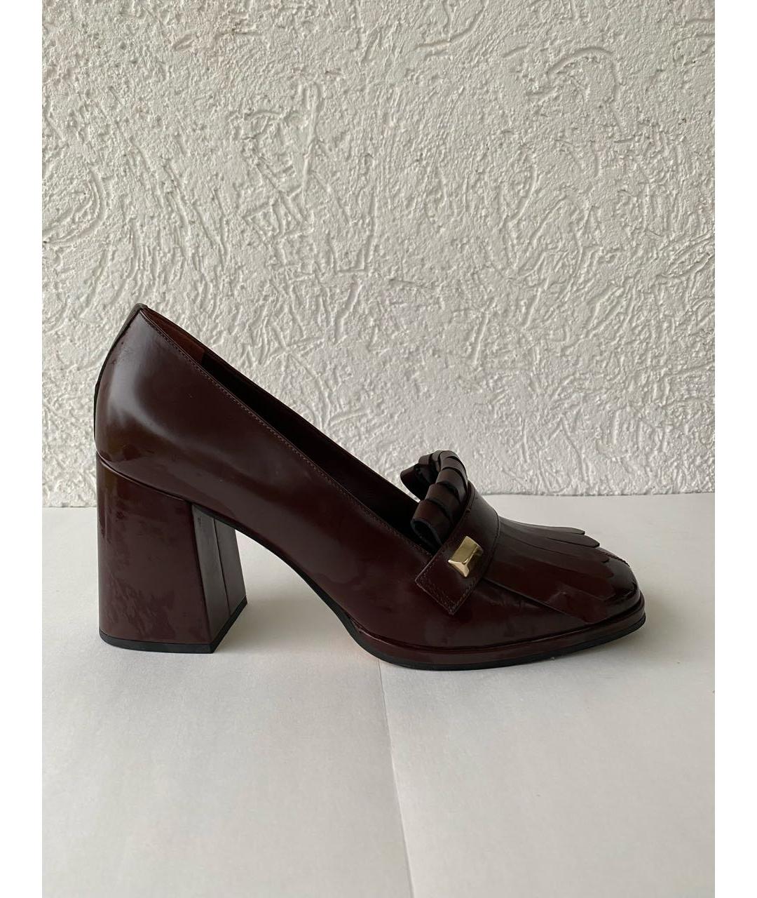 MAX MARA Коричневые кожаные туфли, фото 7