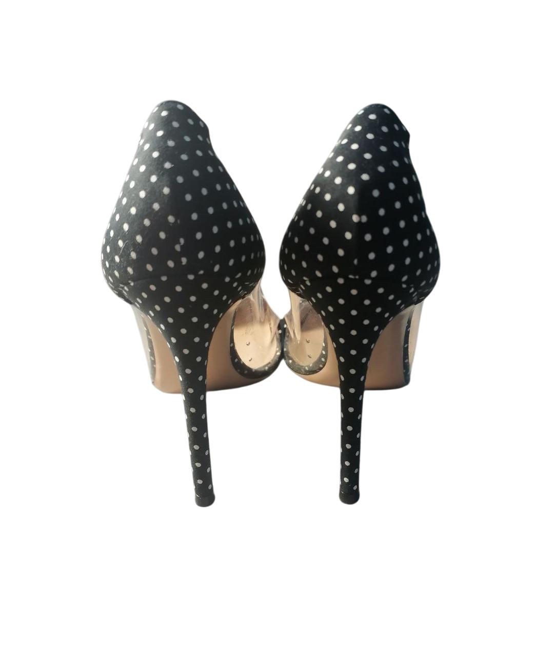GIANVITO ROSSI Черные текстильные туфли, фото 4