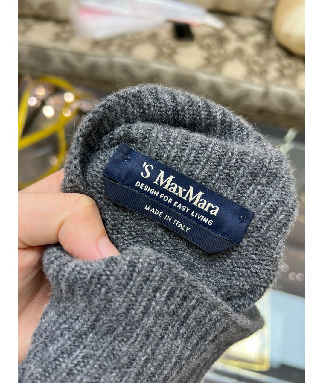 'S MAX MARA Серый джемпер / свитер, фото 5