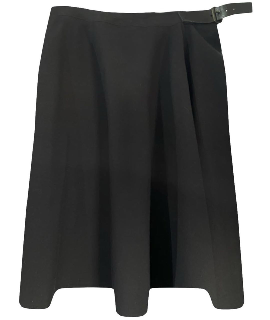 LANVIN Черная юбка миди, фото 1