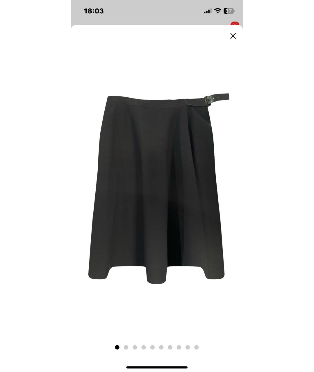LANVIN Черная юбка миди, фото 9