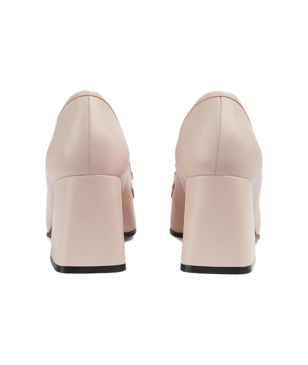 GUCCI Розовые кожаные туфли, фото 5