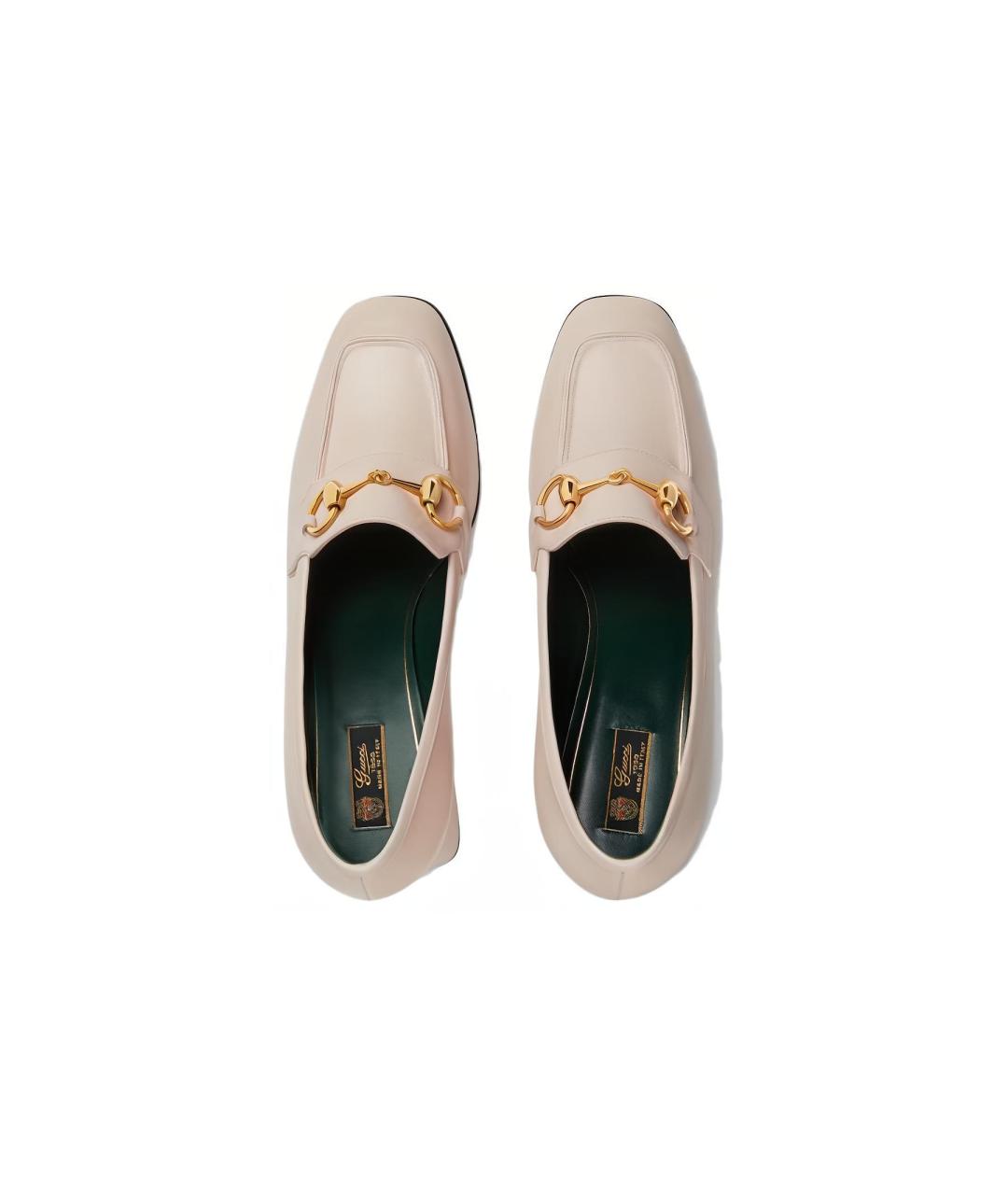 GUCCI Розовые кожаные туфли, фото 4