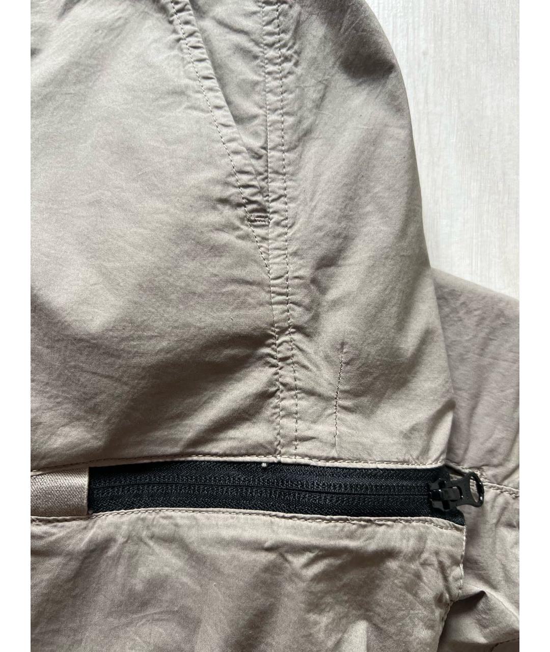 STONE ISLAND Бежевые хлопковые шорты, фото 7