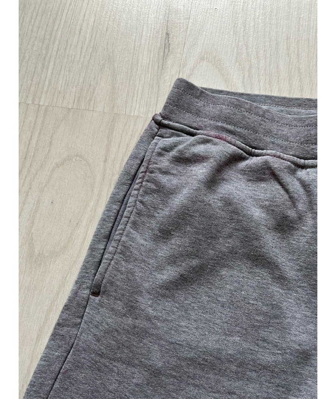 STONE ISLAND Серые хлопковые шорты, фото 4