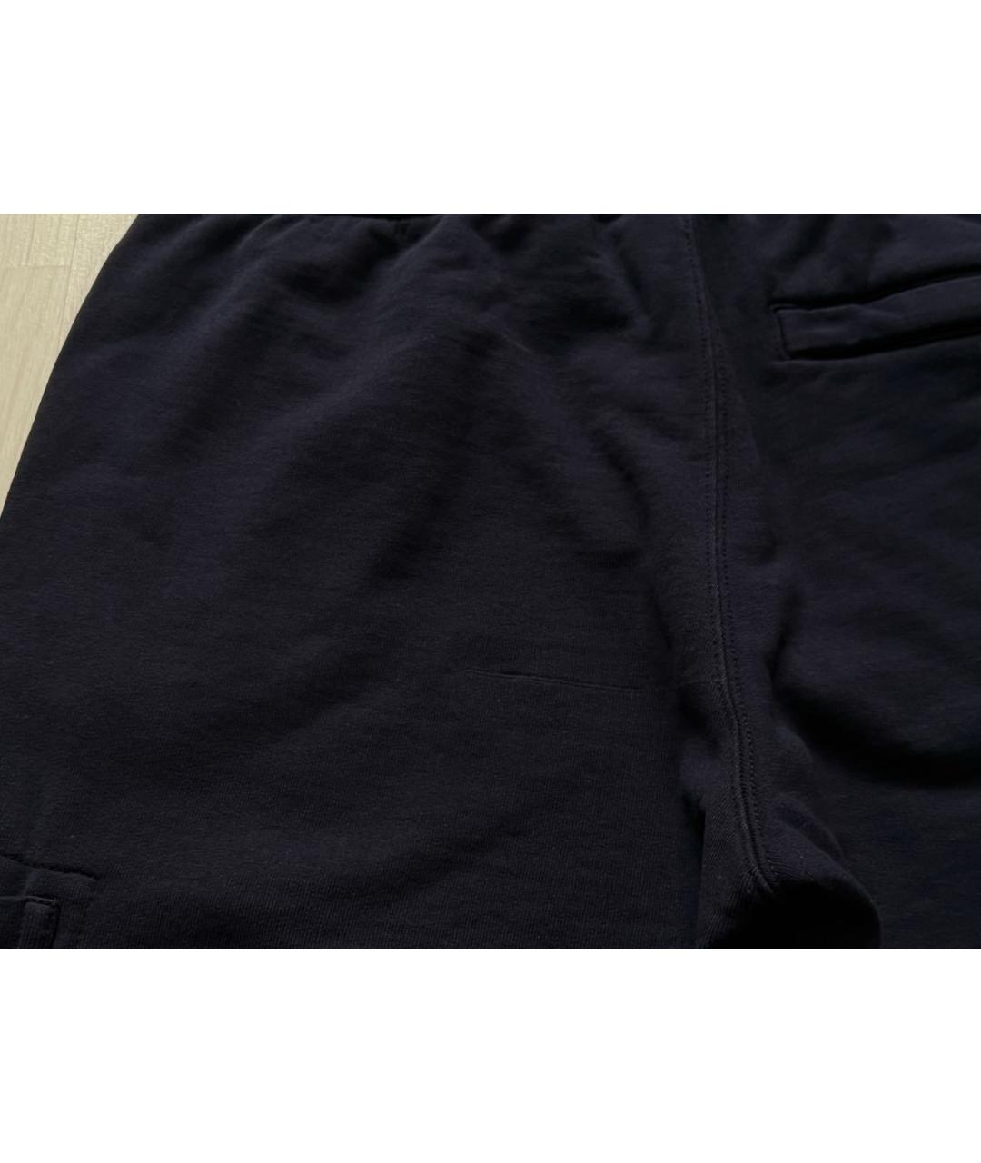 STONE ISLAND Темно-синие хлопковые шорты, фото 7