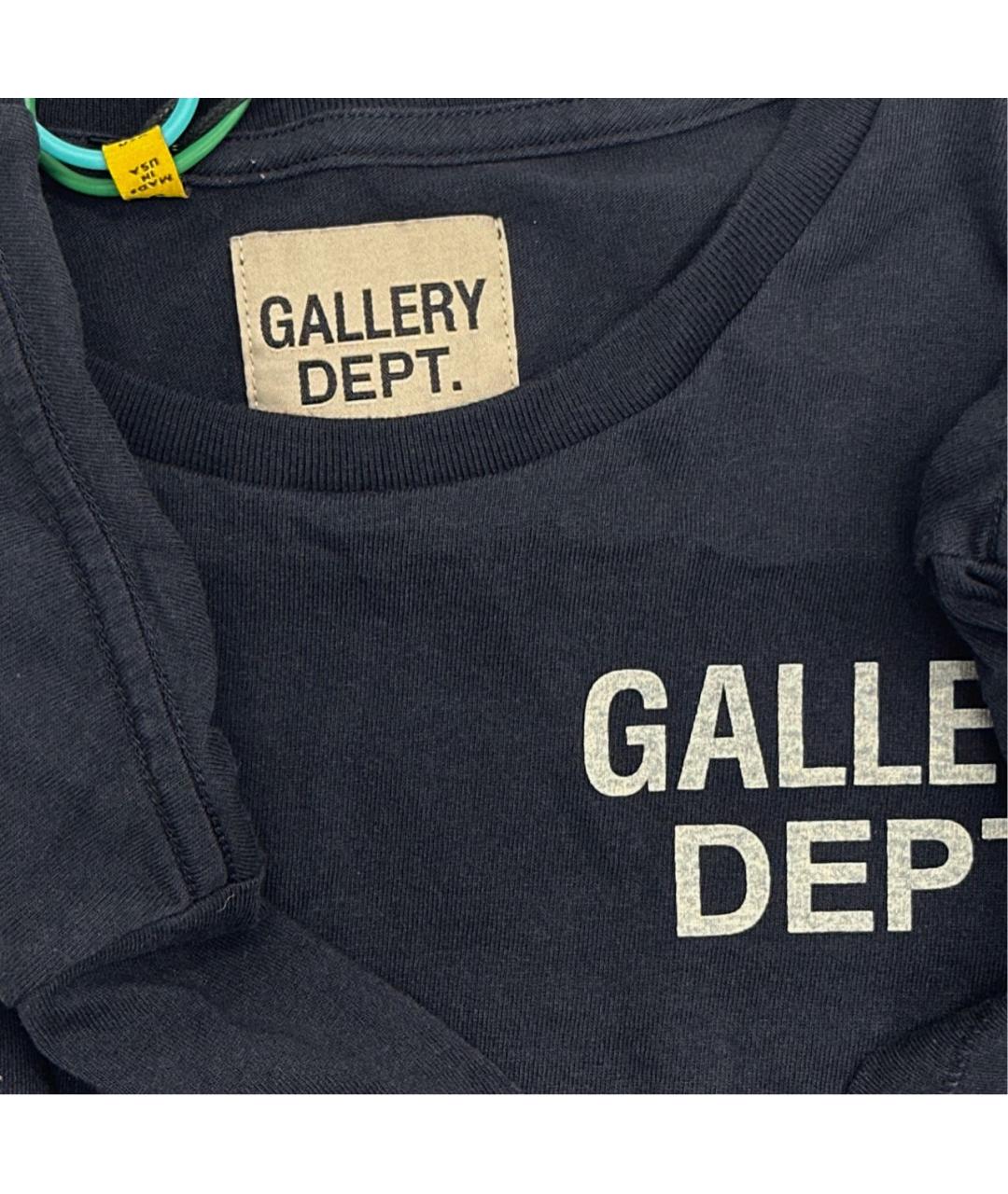 Gallery Dept Антрацитовая хлопковая футболка, фото 2