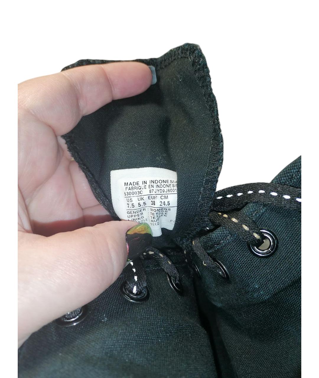 CONVERSE Черные текстильные кеды, фото 6