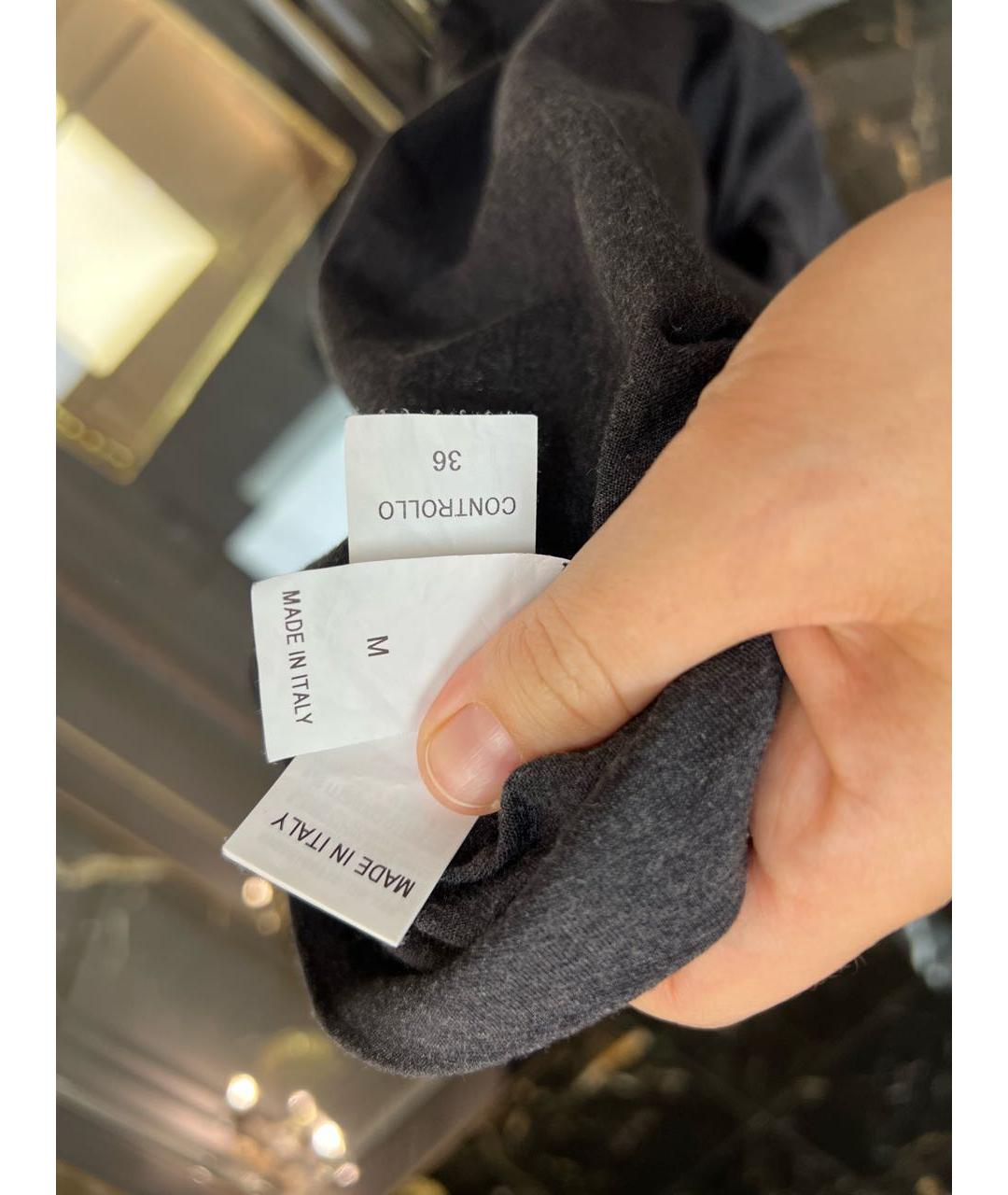 BRUNELLO CUCINELLI Серая футболка, фото 7