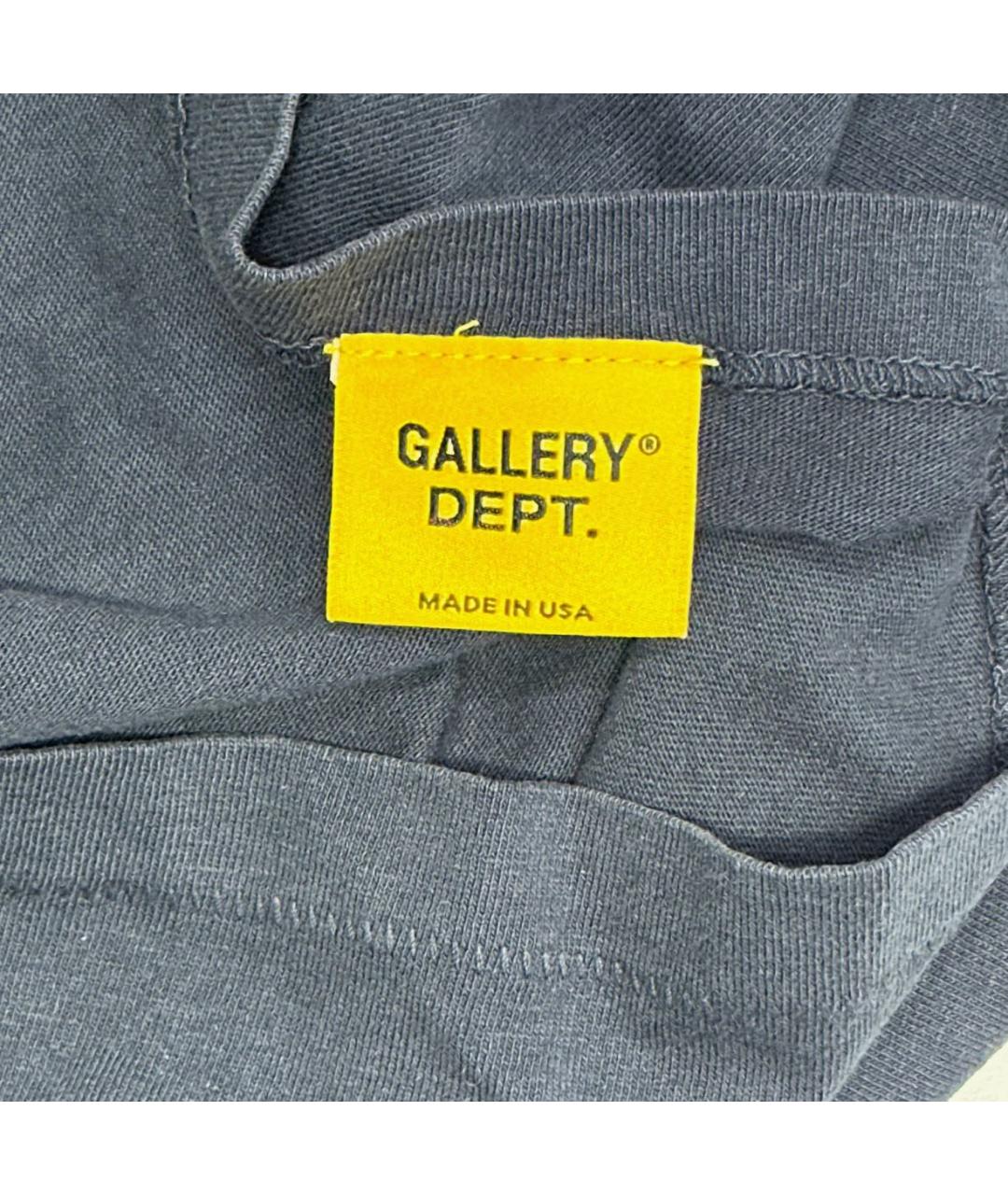 Gallery Dept Антрацитовая хлопковая футболка, фото 2