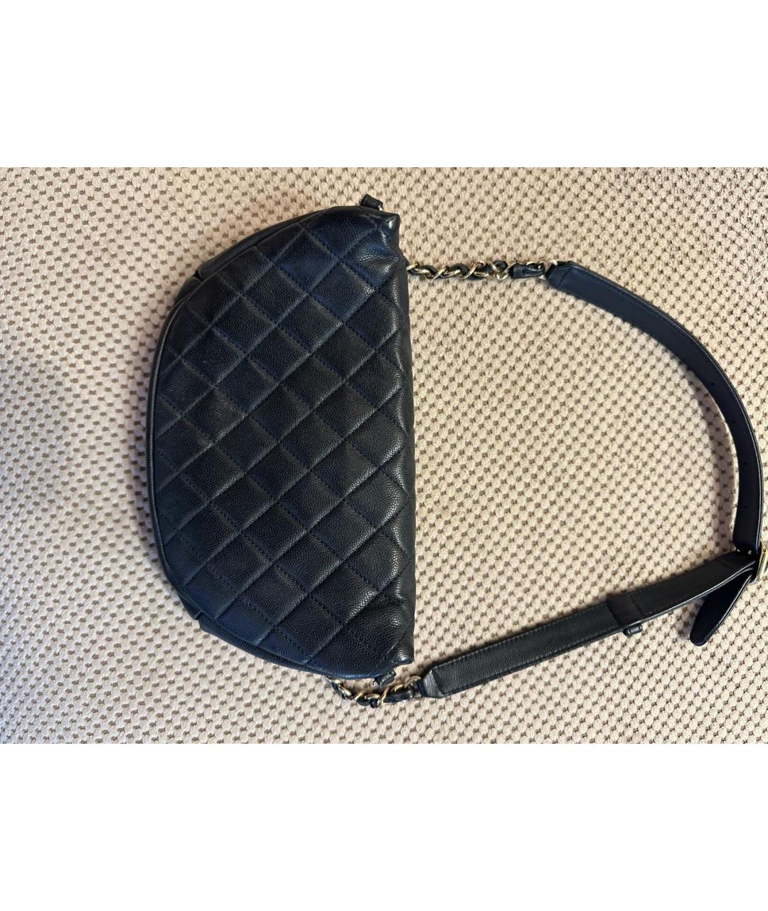 CHANEL Черная кожаная поясная сумка, фото 3