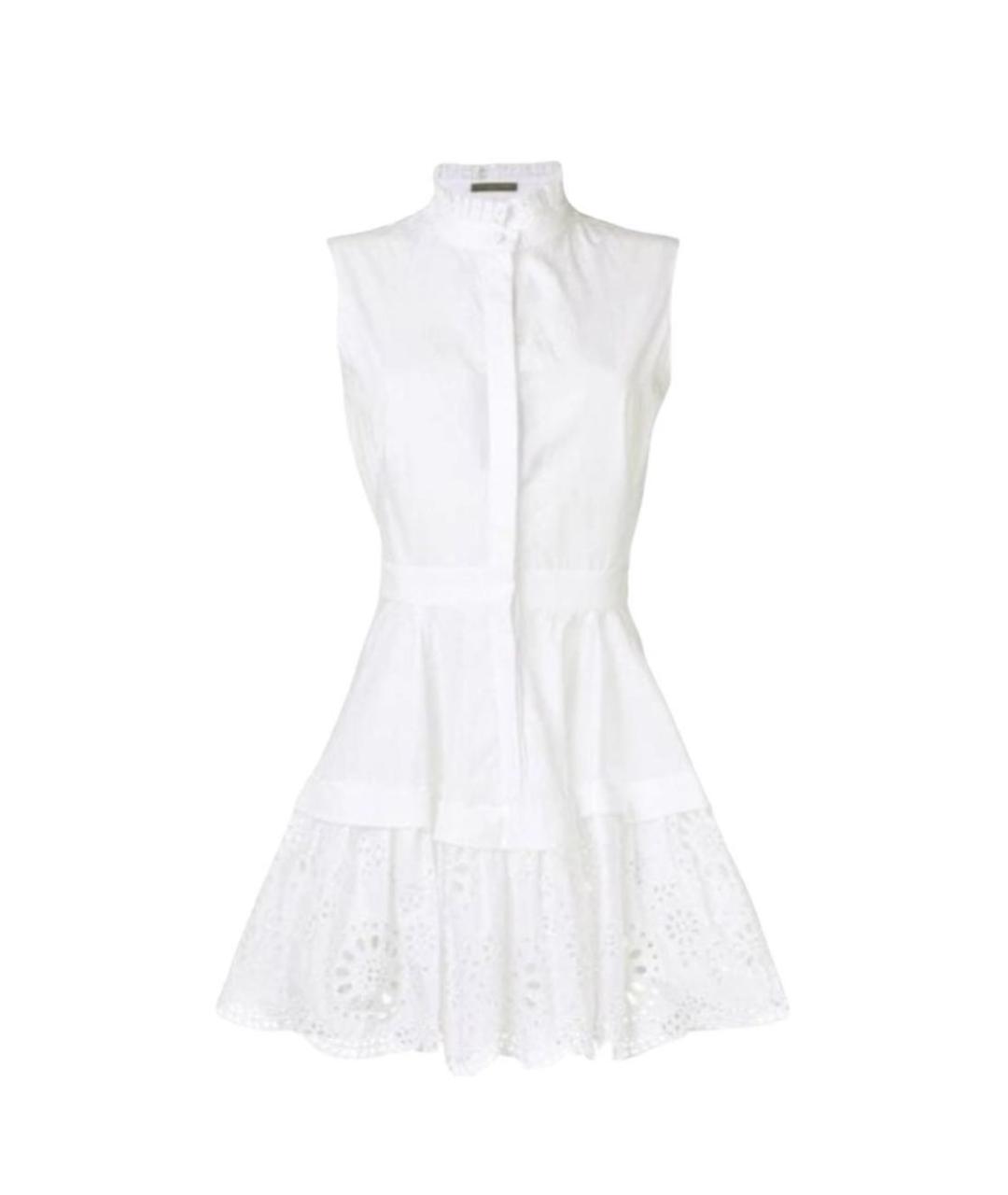 ALEXANDER MCQUEEN Белое хлопковое платье, фото 8