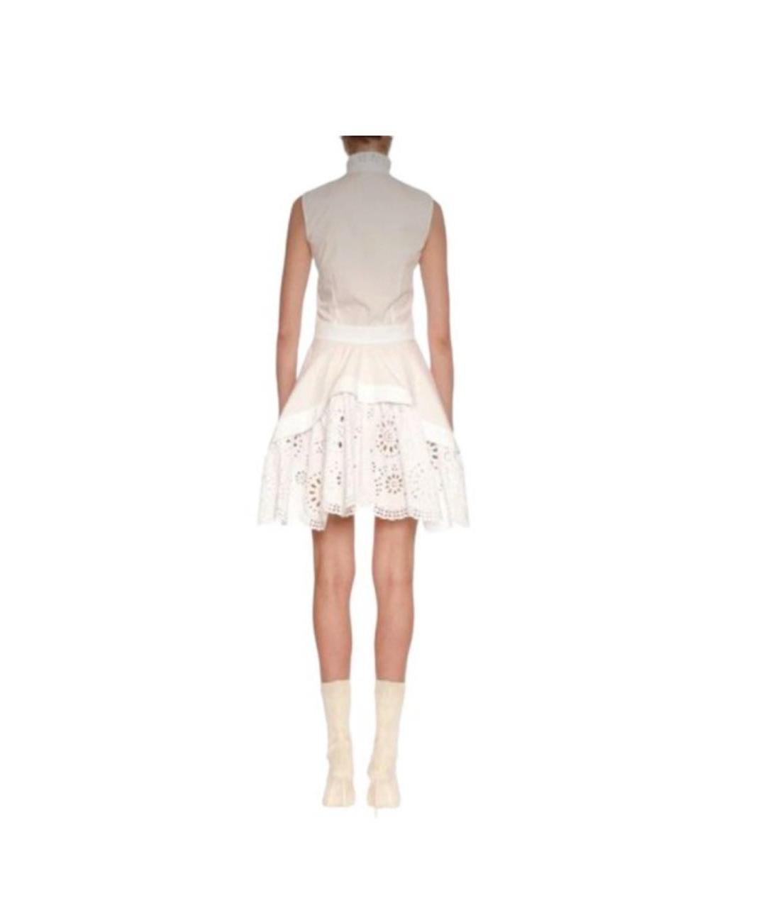 ALEXANDER MCQUEEN Белое хлопковое платье, фото 7