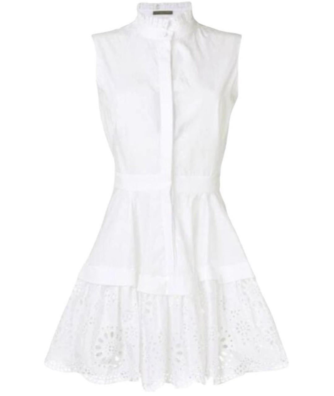 ALEXANDER MCQUEEN Белое хлопковое платье, фото 1
