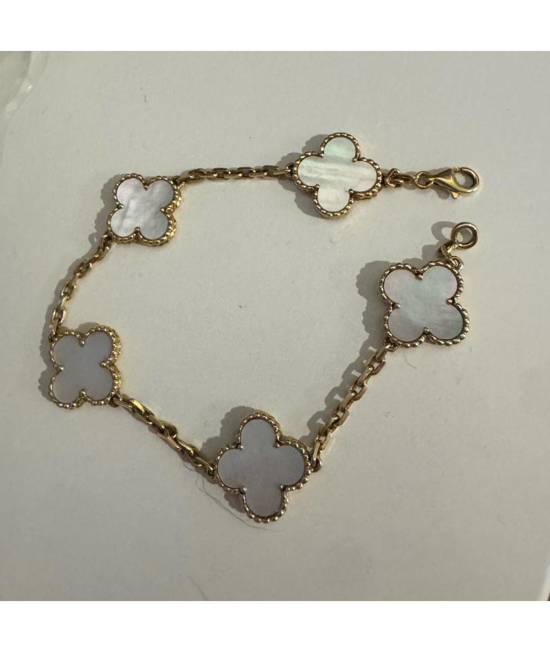 VAN CLEEF & ARPELS Белый браслет из желтого золота, фото 5
