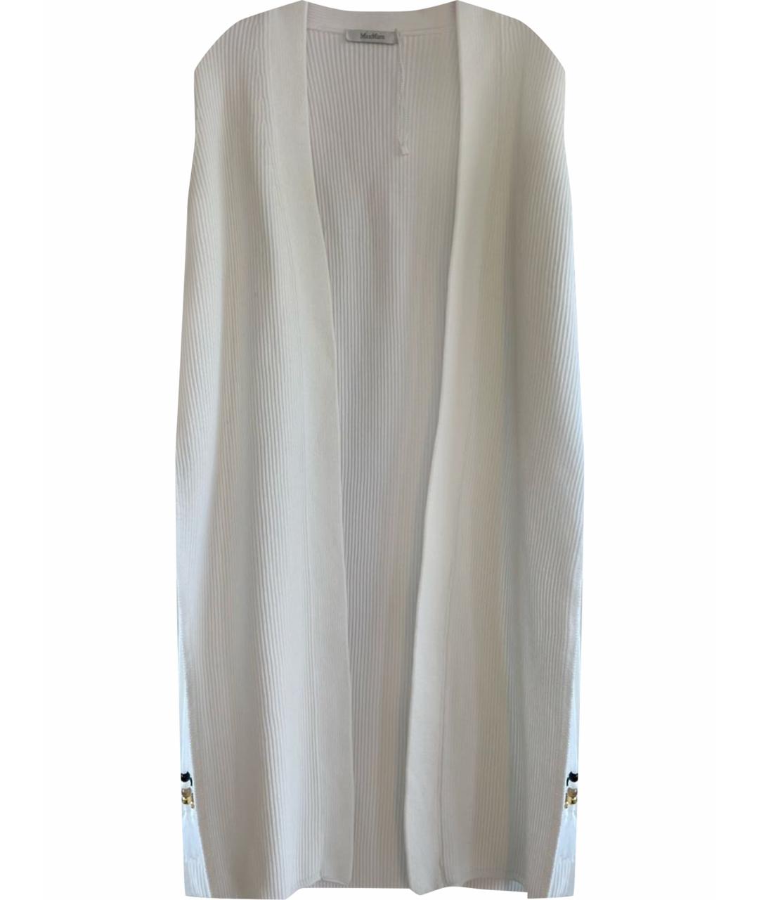 MAX MARA Белая хлопковая жилетка, фото 1