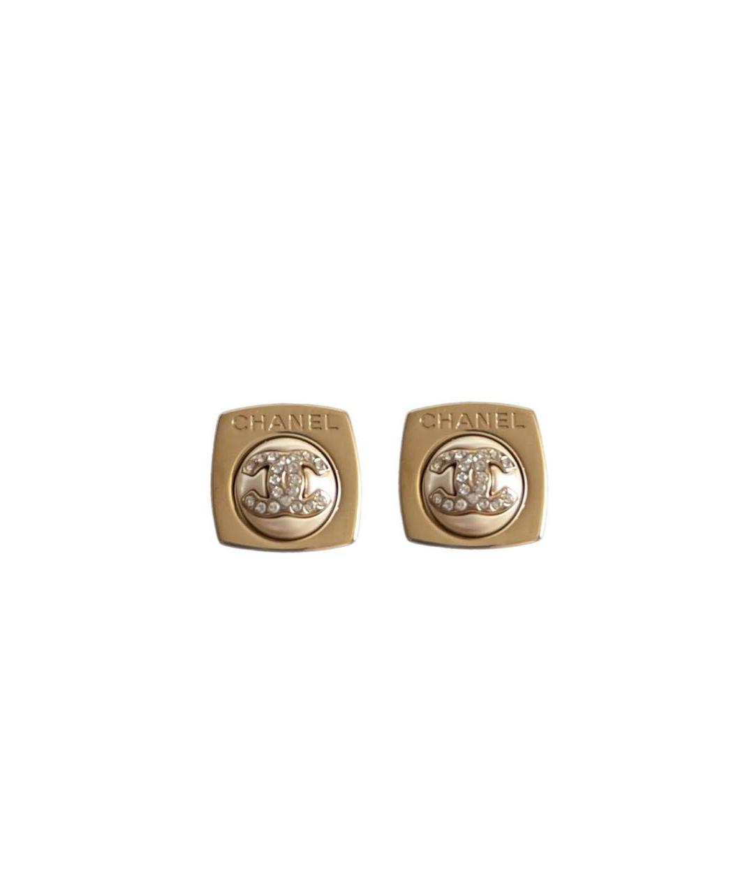 CHANEL Золотые серьги, фото 1