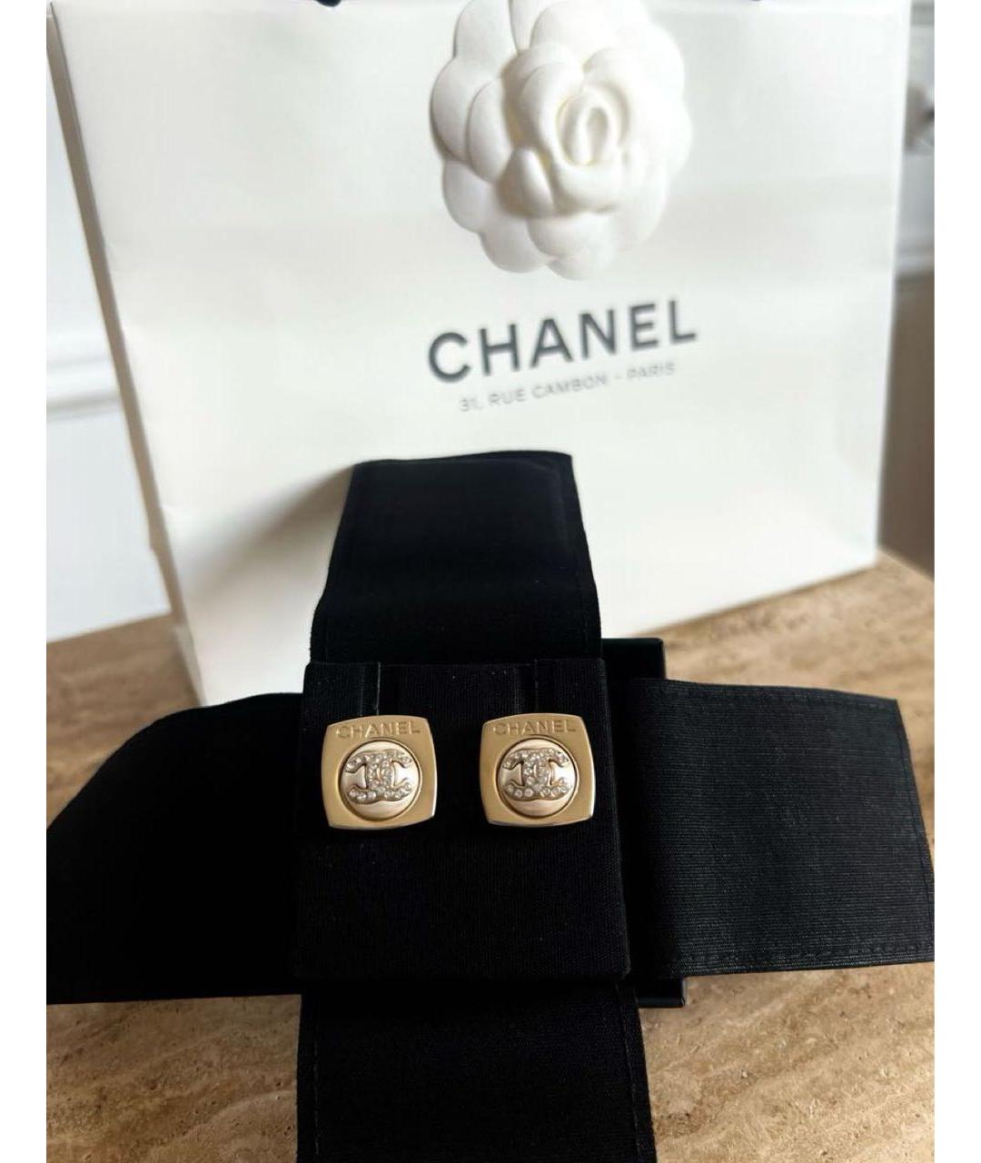 CHANEL Золотые серьги, фото 2