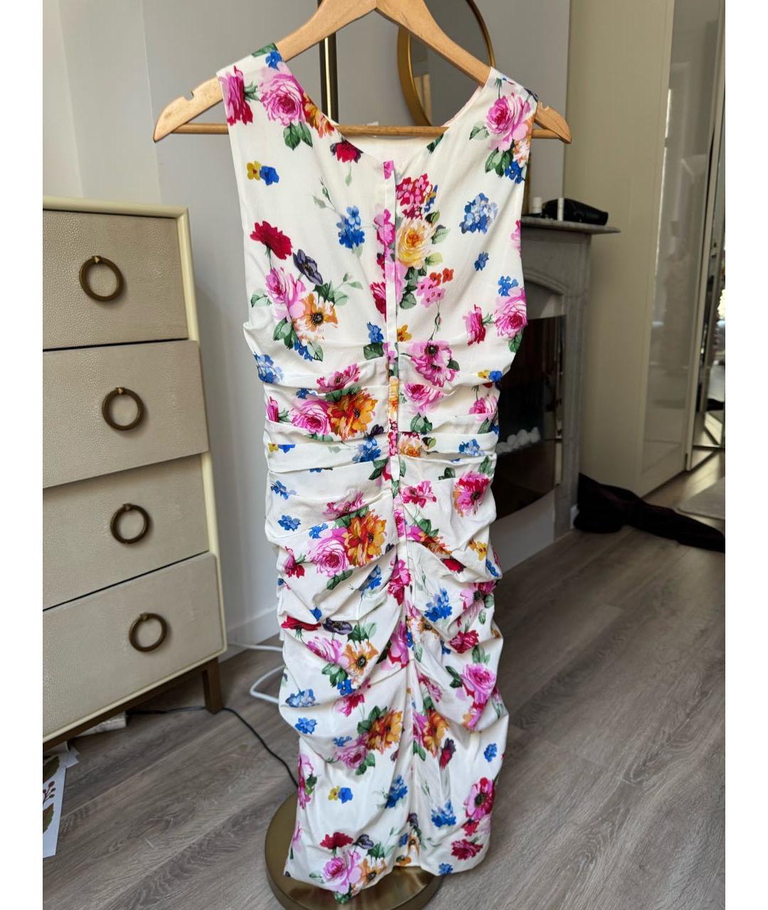 DOLCE&GABBANA Мульти шелковое коктейльное платье, фото 2