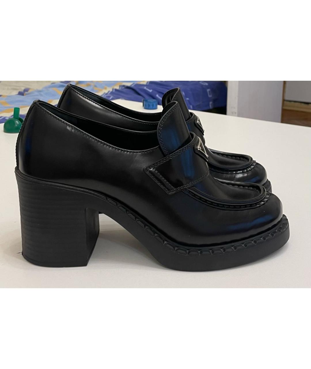 PRADA Черные кожаные лоферы, фото 6