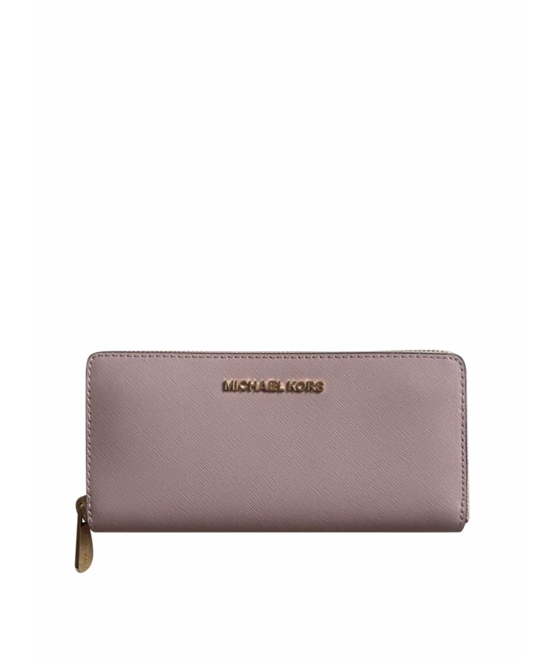 MICHAEL KORS Розовый кошелек из искусственной кожи, фото 1