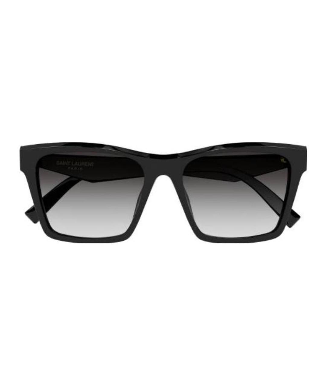 SAINT LAURENT Черные пластиковые солнцезащитные очки, фото 2