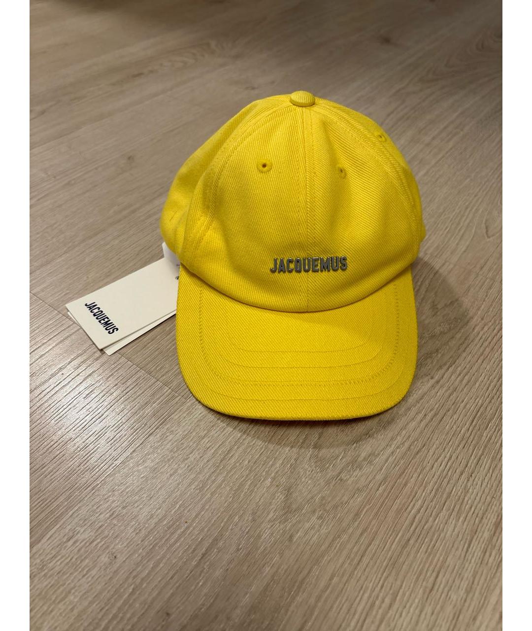 JACQUEMUS Желтая хлопковая кепка, фото 5