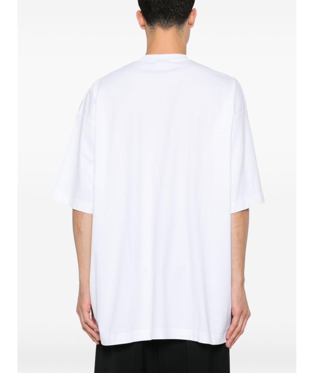 VETEMENTS Белая хлопковая футболка, фото 3