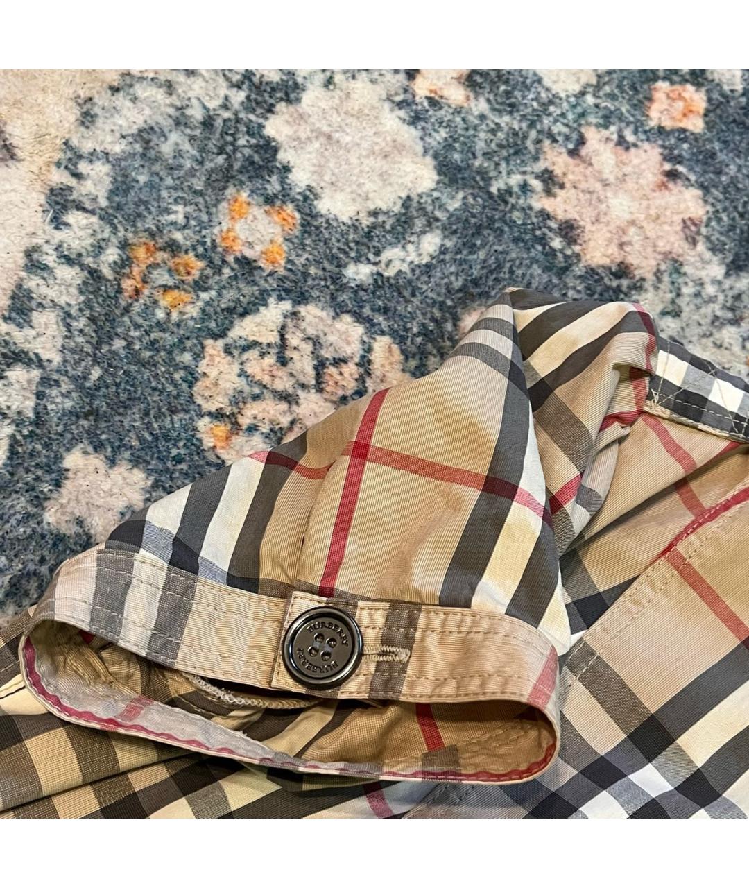 BURBERRY Бежевое хлопковое платье, фото 6